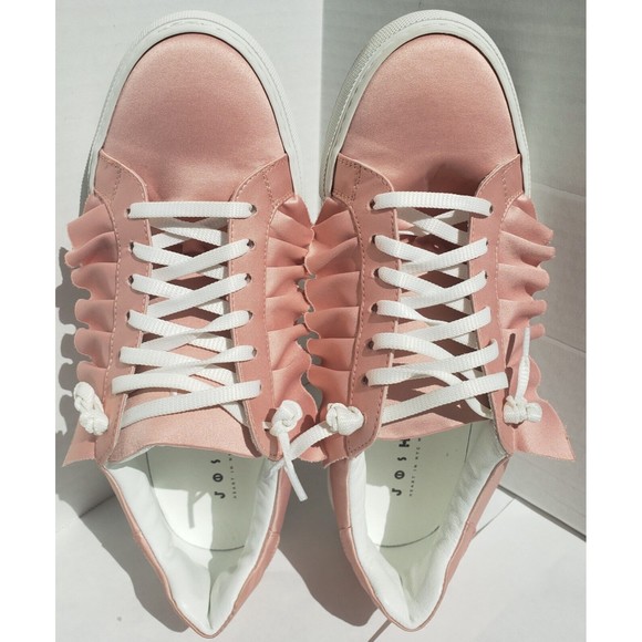 Joshua Sanders Womens Satin Pink Barbie Ruffled Sneakers EU 41 US 10 NY/Italy - Picture 4 of 13